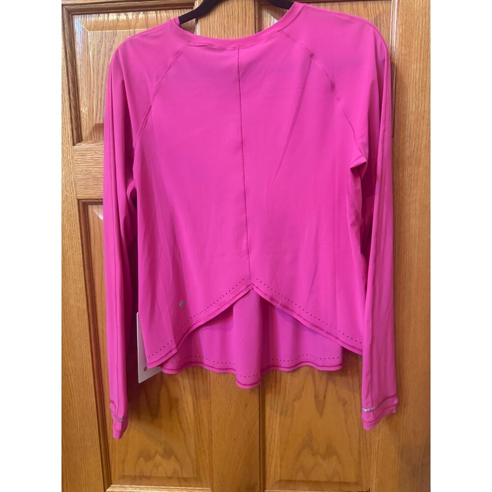 Lululemon Rise & Run Long Sleeve Sonic Pink Size 8 - Picture 3 of 6